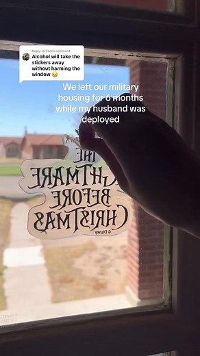 Part two of attempting to get these window stickers off #cleaningtiktok #cleaningvideos #satisfyingclean #CleanTok #military #militaryhousing #milspouse #cleanwithme #windex #nightmarebeforechristmas #windowstickers #windowcleaning | Cleaning Motivation