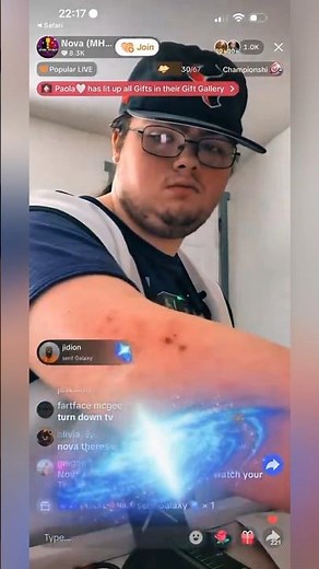 Nova immediately ends live stream after Jidion donates a galaxy 😭🥀 #jidion #viral