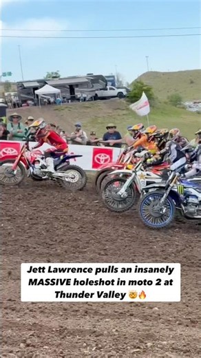 Jett Lawrence - Biggest Holeshot EVER?! #dirtbike#motocross#racing#fyp#iphone#viral#bike#rider#race