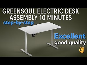 GreenSoul Imperium Height Adjustable Electric Desk Assembly & Review | Standing Desk for Work From