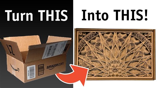 Turn Amazon Boxes Into 3D Mandala Art with the Snapmaker 2.0