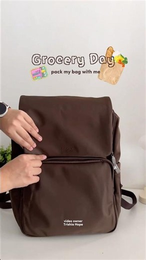 What’s In My Grocery Day Bag? | Bash Backpack Terra Edition ◡̈