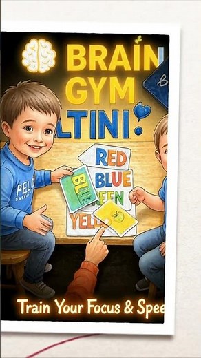 Brain Gym Color Activity | Boost Focus & Memory Power in Kids 💡