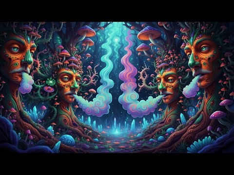 Psychedelic Trance - Glowing Forest & Magic Mushrooms | Hallucinations Mix 2026 (AI Visuals)