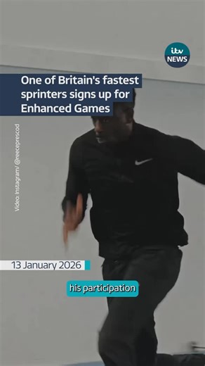 ITV News on Instagram: "Former Olympic sprinter Reece Prescod has signed up to the Enhanced Games. The 29-year-old won a European silver in 2018. He will come out of retirement to compete in Las Vegas in May. For Prescod the competition represents a chance to land some financial security while continuing to compete. So what are the Enhanced Games? #itvnews #athletics"