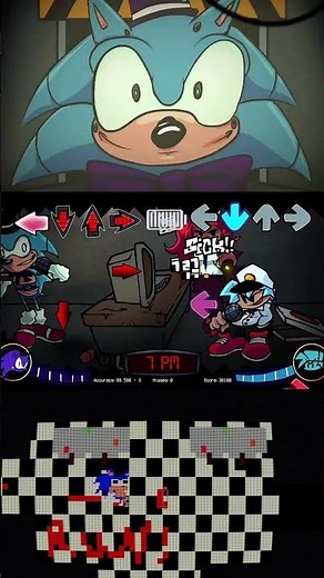 FNF: FNAS – After Hours // FNAF & Sonic // +Cutscene & Minigame #shortvideo #shorts #short