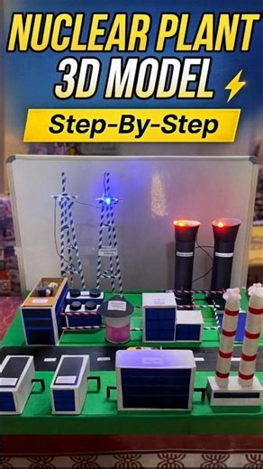 Nuclear Power Plant in 16 Seconds! ⚡️ Simple Working Model