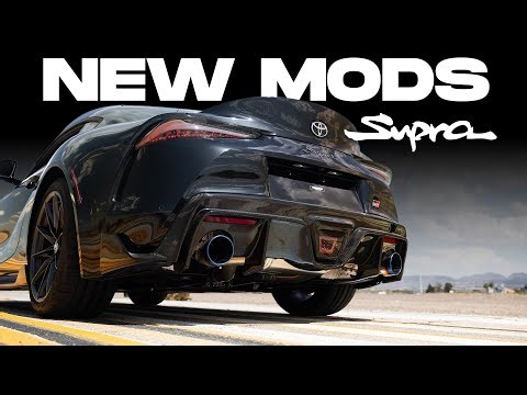 HKS A90 Supra | SUPER TURBO MUFFLER Exhaust Install - 31029-AT003 | Carbon Diffuser added also