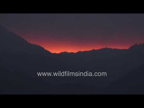 Himalayan First light from wildfilmsindia mountains at Jabbarkhet in the western Himalaya