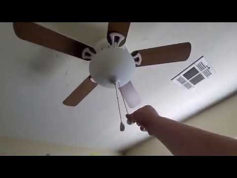 Final run through of the ceiling fans in our soon-to-be former house