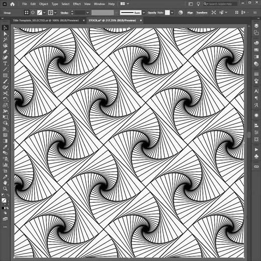 Fractal Pattern in Illustrator #tutorial #graphicdesigner #illustratortutorials #illustratortutorial #illustrator