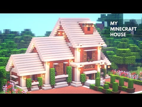 Minecraft: How to build a simple two-story brick house