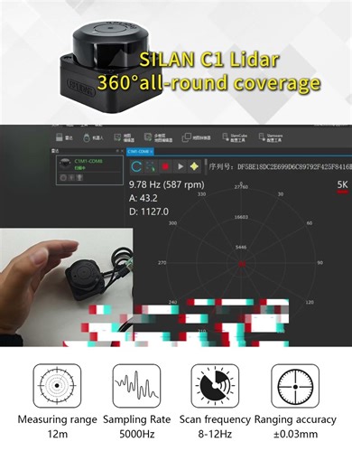 New!🤩 SILAN C1 Lidar 360°all-round coverage