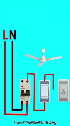 A Ceiling Fan Wiring। একটি সিলিং ফ্যান ওয়্যারিং। #shorts #shortvideo #shortsfeed #electrical #house