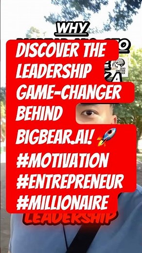 Discover the Leadership Game-Changer Behind BigBear.ai! 🚀 #motivation #entrepreneur #millionaire