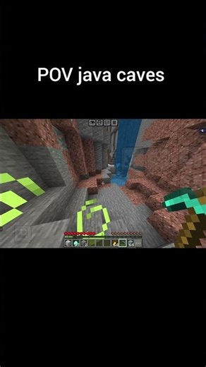 Java caves vs Bedrock caves #mems #minecraft #minecraftmemes #gameplay
