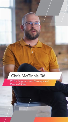 IUP alumnus Chris McGinnis has built a career turning passion into impact. Now serving as Vice President of Programs and Development at Rivers of Steel in Pittsburgh, he’s helping preserve and share the region’s rich history. IUP Alumni Association Watch the full video: https://bit.ly/3VtKPl2 #IUPalum #IUPproud | Indiana University of Pennsylvania