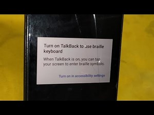 How to Fix Turn on TalkBack to use braille keyboard
