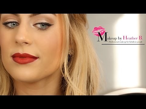 How to do Cat Eye Makeup featuring a Red Lip | Makeup by Heather B