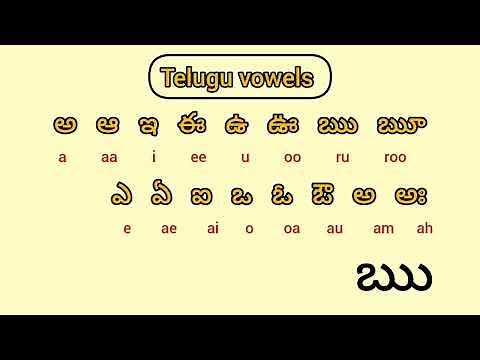 learn telugu alphabets|telugu vowels and consonants|‪@foliopedia‬|telugu letters