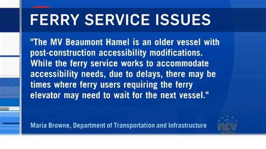 Ferry frustrations grow for Bell Island residents - NTV: Newfoundland and Labrador's Most Trusted News Source