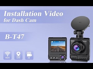 How to install the 4K WiFi Dash Cam with GPS in your car?