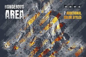 Dangerous Area Photoshop Action RFZRKJN - FreePSDvn