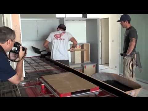 Concrete Countertop Installation