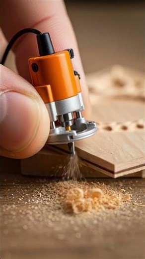 Miniature Wood Router | Tiny Handheld Tool Satisfying Edge Carving