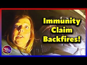 Entitled Drunk Woman Blows Red Light, Drives Home & Claims Immunity From DUI!