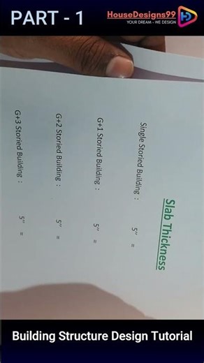 Building Structure Design Tutorial -1 || HouseDesigns99