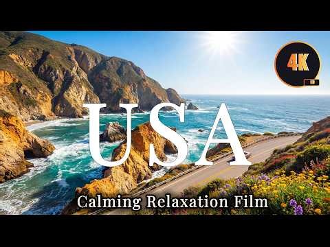 USA in 4K Ultra HD – Relaxing Music & Breathtaking Nature Views