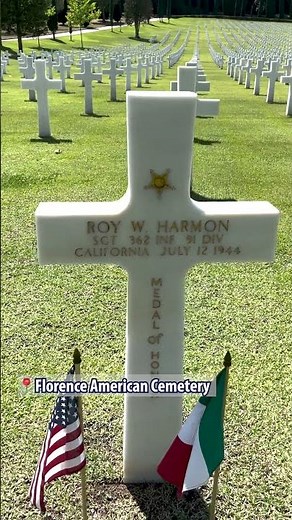 Remembering World War II Medal of Honor recipient Sgt. Roy W. Harmon at Florence American Cemetery