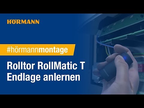 Rolltor RollMatic T - Garagentor-Antrieb mit elektronisch einstellbaren Endlagen einlernen | Hörmann