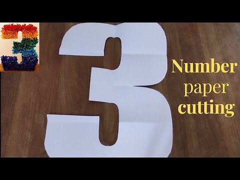 3 number Stencil , Template ,easy paper cutting for Birthday or Anniversary / babymonth #decoration