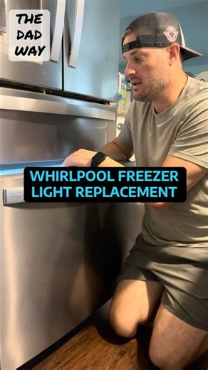 How to Replace a Whirlpool Freezer Light | French Door Refrigerator