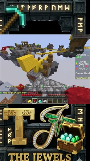 Minecraft sacando los pasos prohibidos en Bed Wars 🙀​💥