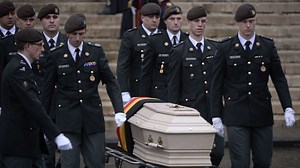 Sobere staatsbegrafenis van koningin Fabiola