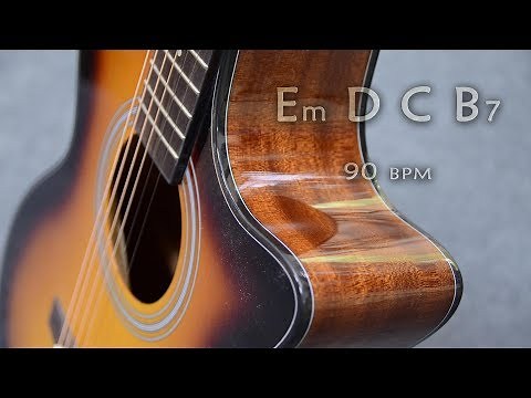 Acoustic Guitar Backing Track Ballad in E Minor Jam