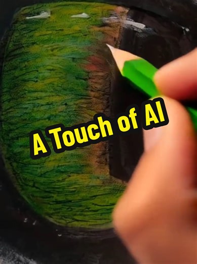 AI Artistry Enhancing Toothless' Eye