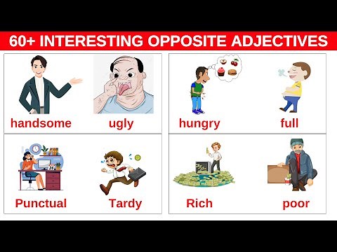 Lesson 39: Learn 60 Interesting Opposite Adjectives | English Vocabulary