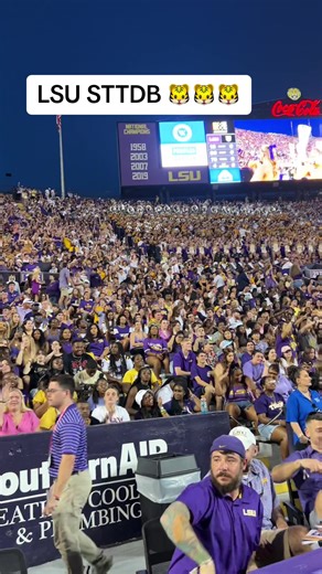 LSU’s student section chants STTDB #lsufootball #lsu #cfb #collegefootball