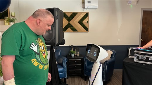A childlike robot who remembers faces is set to charm Frankfort nursing home residents