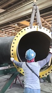 Process Fit-up 48"inch flange to elbow. #fabrication #workshop #fitter #pipe #steel | Christopher Rejano