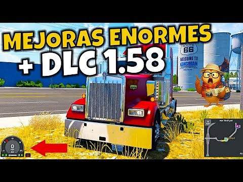 ATS 1.58 + All DLC | New Route 66 and HUD Changes DOUBLE TRAILER MAPKALO 1.58