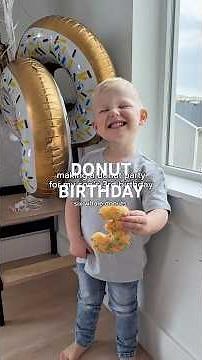 DONUT PARTY FOR MY SON’S 3RD BIRTHDAY | ​⁠‪@elliotts.kitchen‬