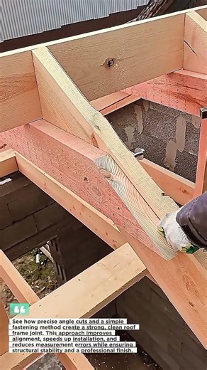 Smart Roof Framing Angle Cut Installation Trick