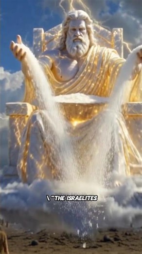 the only time In the Bible God sent manner from heaven physically