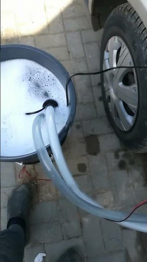 Heater core flush setup