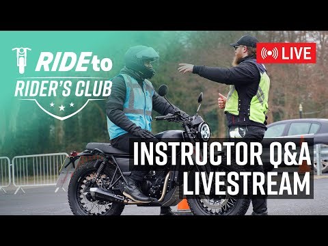 LIVE: Motorcycle Instructor Q&A – Top Riding Tips, Licence Advice & UK Training | RideTo Riders Club